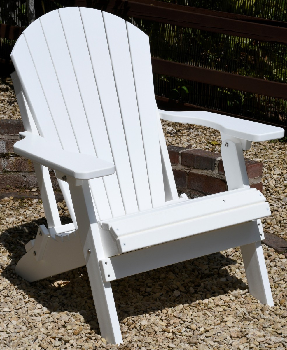 Folding Adirondack Chair - White